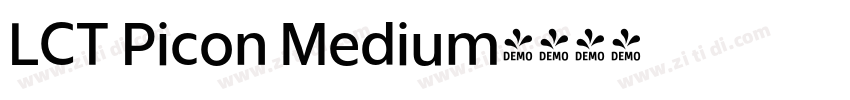 LCT Picon Medium字体转换 LCT Picon Medium字体转换